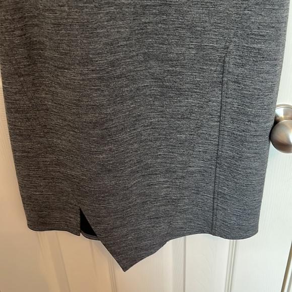 Derek Lam Asymmetrical Wool Blend Leather Dress - Picture 3 of 9